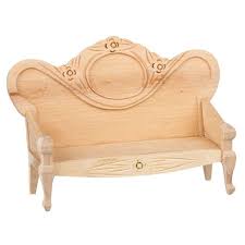 Unfinished Settee Bench Unfinished Furniture Dollhouse Kits Doll House