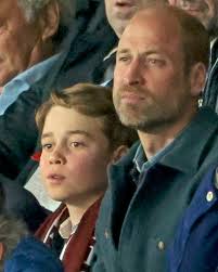 The princes are in Paris! ✨️ Prince William and his 11-year-old son, Prince  George, took a trip to the City of Light to watch Aston Villa, the Prince  of Wales' favorite team,