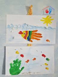 Fondo Del Mare Con Le Impronte Impronte Mani Lavoretti Bambini Impronta Della Mano Impronte Mani Attivita Di Arte Per Bambini