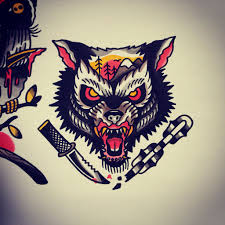 Pin By Ryan Nicpon On Tattoo By House Wolf Tattoo Traditional Wolf Tattoos Sleeve Tattoos