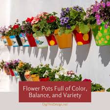 Search for your perfect free flowers vector graphics through millions of free images from all over the internet. Flower Pots Full Of Color Balance And Variety Dig This Design