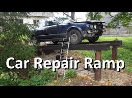 Homemade Car Repair Ramp Youtube Auto Repair Car Ramps Automotive Repair Shop
