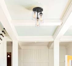 Dazhuan Modern Cylinder Shape 3 Lights Flush Mount Ceiling Light Lamp With Seedy Glass Shade Dz31102u Close To Ceiling Lights