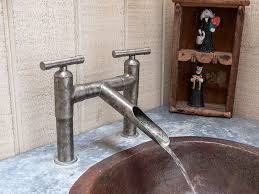 high end faucet waterfall spout deck