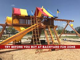 The green scene in northridge, ca. Choosing The Perfect Playset Try Before You Buy At Backyard Fun Zone In West Michigan Grkids Com