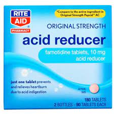 Rite Aid Pharmacy Acid Reducer Original Strength Tablets 2 Bottles 90 Tablets 180 Tablets Rite Aid