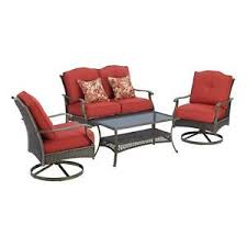 Better homes and gardens providence outdoor glider bench, powder coated steel frame, includes two cushions and two decorative pillows that are uv furnimy 7 pcs outdoor patio furniture set cushioned sectional conversation sofa set rattan wicker gray with tempered glass coffee table. Better Homes Patio Garden Furniture Sets For Sale In Stock Ebay