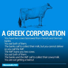 News Talk Zb You Have 2 Cows Example Of A Greek Corporation Or Actually Greece You Have Two Cows Cow Corporate