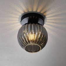 Pickup at store eligible (85) Zucca Ceiling Light Glass Lampshade Smoke Lights Co Uk