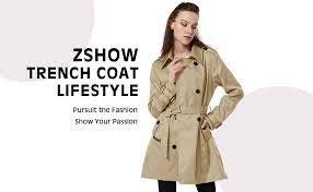 Buy girls' coats at low prices. Amazon Com Zshow Women S Double Breasted Trench Coat Belted Lapel Overcoat Clothing