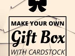 Mark the template for both the base and the lid on a sheet of card. How To Make A Gift Box Out Of Cardstock Feltmagnet