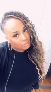 Goddess Black And Blonde Faux Locs Faux Locs Goddess Bohemian Messy Blonde Shaved Sides Faux Locs Hairstyles Cool Hairstyles Shaved Sides