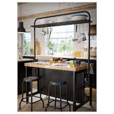 Vadholma is the home's given meeting point and perfect when you cook together. Vadholma Rack For Kitchen Island Black Ikea