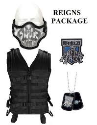 Free shipping for many products! Wwe The Shield Costume Tactical Vest Skull Mask Dog Tag Roman Reigns Replica Diva Clothes Wwe Halloween Costume Wwe Outfits