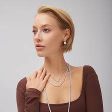 5.91ct Heart Shape Center Stone Diamond Tennis Necklace in 18K White G