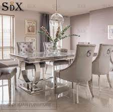 In most homes, the dining table is the centerpiece of the whole room. China Arianna White Glass Modern Dining Table Set With Stainless Steel Base For Home Furniture China Furniture Dining Table