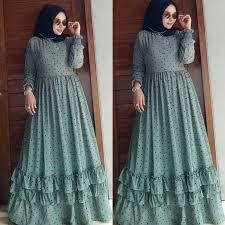 Ini dia beberapa contoh model baju gamis pesta yang dapat anda jadikan ide, referensi dan inspirasi pada saat akan menghadiri acara pesta. Fh56 Baju Gamis Wanita Terbaru Model Pesta Kekinian Ceruty Babydoll Shopee Indonesia