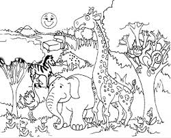 Color all cute animals and save your coloring on your phone or tablet in this virtual coloring game and painting book. Forest Animals Coloring Page Yorte