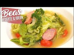 Deftiges Wirsingsuppen Rezept Mit Kartoffeln Und Mettenden Youtube Wirsing Suppe Rezepte Wirsing