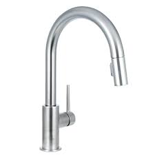 Pull down kitchen faucet, battery operated (ac adapter available separately). Delta Trinsic Single Handle Pull Down Sprayer Kitchen Faucet With Magnatite Docking In Arctic Stainless 9159 Ar Dst The Home Depot In 2021 Kitchen Faucet Pull Out Kitchen Faucet Faucet