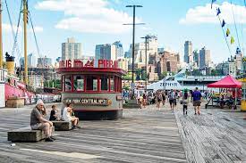 The south street seaport museum was founded in 1967, in one of the buildings that make up schermerhorn row. South Street Seaport Citi Bike Nyc