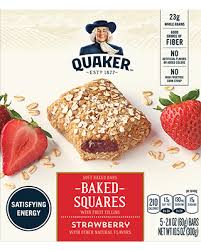 Fueling up for your morning has never tasted so good. Baked Squares Strawberry Quaker Oats