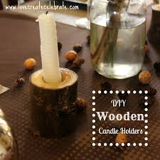She said they reminded her of a little village. Wood Candle Holders Thanksgiving Decor Love Create Celebrate