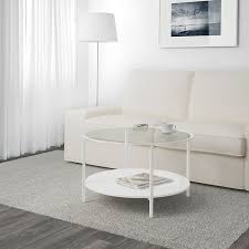 Separate shelf for magazines, etc. Vittsjo Coffee Table White Glass 75 Cm Ikea