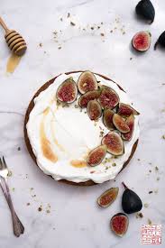 Fig And Honey Cake With Creme Fraiche Whipped Cream Dessert First Recipe Creme Fraiche Dessert Whipped Cream Desserts Honey Cake