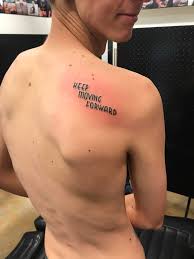 Maybe you would like to learn more about one of these? My First Tattoo A Little Tame Compared To Most I Ve Seen Here But My Favorite Quote From My Favorite Movie Done By Ryan Zametty Of Alta Art In Albuquerque New Mexico Tattoos