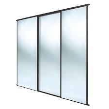 There are several standard sizes available. 3 X 762 Classic Mirror Glass Black Framed Sliding Wardrobe Doors 2216mm Wide