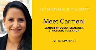 Meet Carmen! Carmen joined Guidepoint in 2016 as an Associate