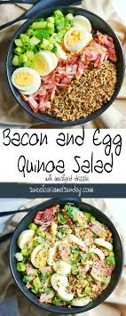 Bacon And Egg Salad Sweet Caramel Sunday Quinoa Salad Quinoa Healthy Healthy Recipes