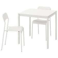 Accentuate the table with modern dining chairs that play up the aesthetic. Dining Room Table Chair Sets Ikea