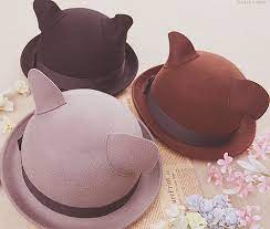 Pin By Abet On Kawaiii Hats Cat Fashion Bowler Hat Hipster Outfits