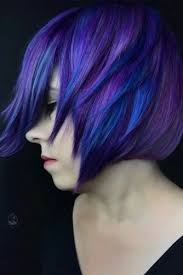 Purple is a perfect option! 24 Blue And Purple Hair Looks That Will Amaze You