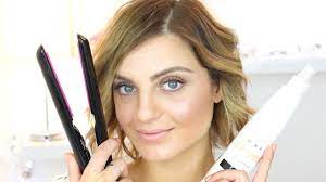 How to use a flat iron for bouncy curls bouncy curls are all about lift and volume. How To Curl Short Hair With A Straightener Short Hair Tutorial Youtube