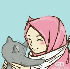  93 Ide Laizain Kartun Hijab Seni Islamis Kartun