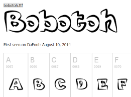 Bobotoh Font Fonts Word Search Puzzle Phrase