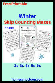 Free Winter Skip Counting Mazes Snap Words Skip Counting Skip Counting Kindergarten