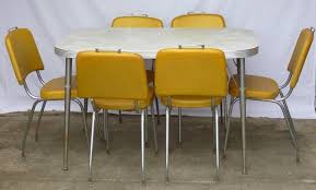 Retro Vintage Rectangle Formica Kitchen Dining Table 6 Chairs 1960 S Restoration In Brisbane Qld Ebay Retro Dining Chairs Dining