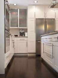 Enclosed Encased Refrigerator Contemporary Kitchen Tall Kitchen Cabinets Kitchen Design