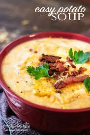 Homemade potato soup is so easy to make from scratch and beats any restaurant soup. Simple And Quick Potato Soup