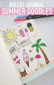 Bullet Journal Summer Doodles How To Doodle Tutorial Doodle Art For Beginners Bullet Journal Doodles Journal Doodles