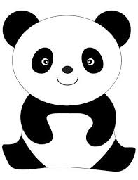 Oso Panda Para Colorear