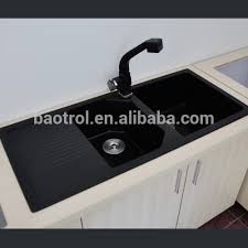 high quality quartz kitchen sinks/black