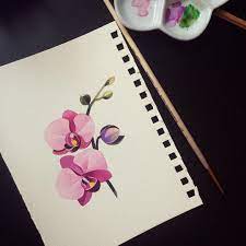 Sasha Unisex On Instagram Orchid Sashaunisex Watercolor Sasha Unisex Art Tattoo Flower Tattoos