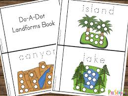 Free desert worksheets for kids. Free Do A Dot Landforms For Kids Worksheets