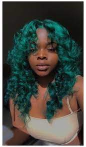 Green Natural Hair Black Women Greennaturalhairblackwomen In 2021 Natural Hair Styles For Black Women Natural Hair Styles Dyed Natural Hair