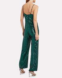 Clap Bowl Rich Green Sequin Jumpsuit Musicadellepassioni Org